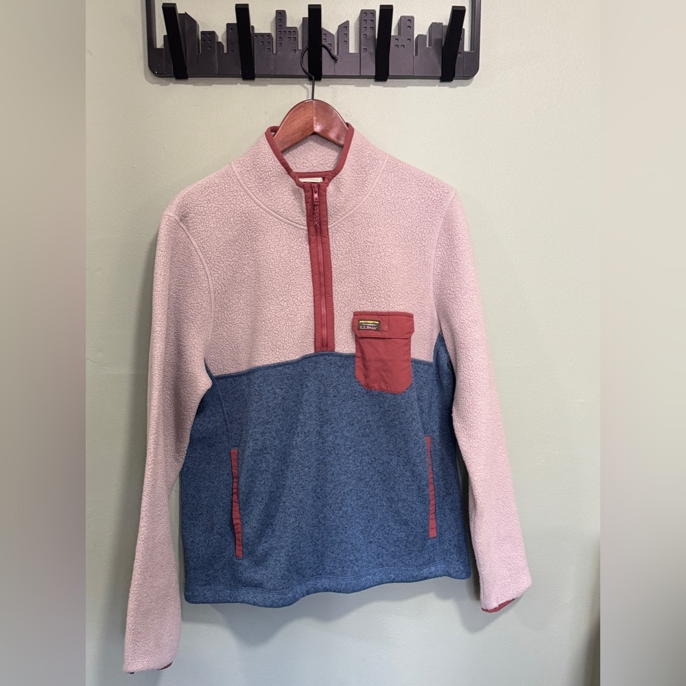 L.L. Bean Tumbled Sherpa Hybrid Fleece